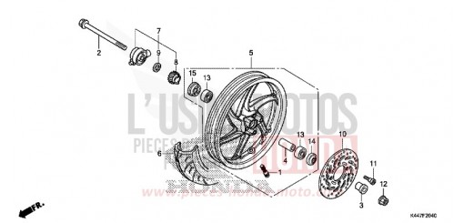 ROUE AVANT NSC110MPDH de 2017
